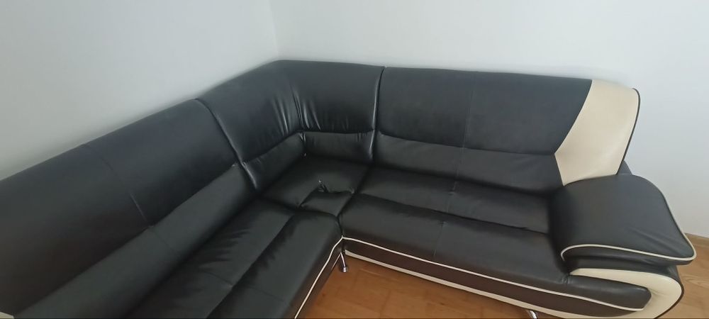 Sofa narożna skórzana