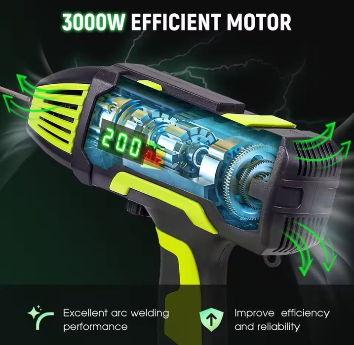 Máquina de Soldar Portátil ARC 20-200A – Formato Pistola Ultra-Leve