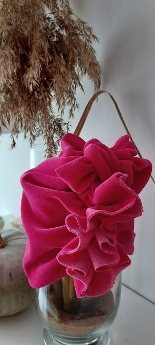 Turban z dzianiny welurowej
