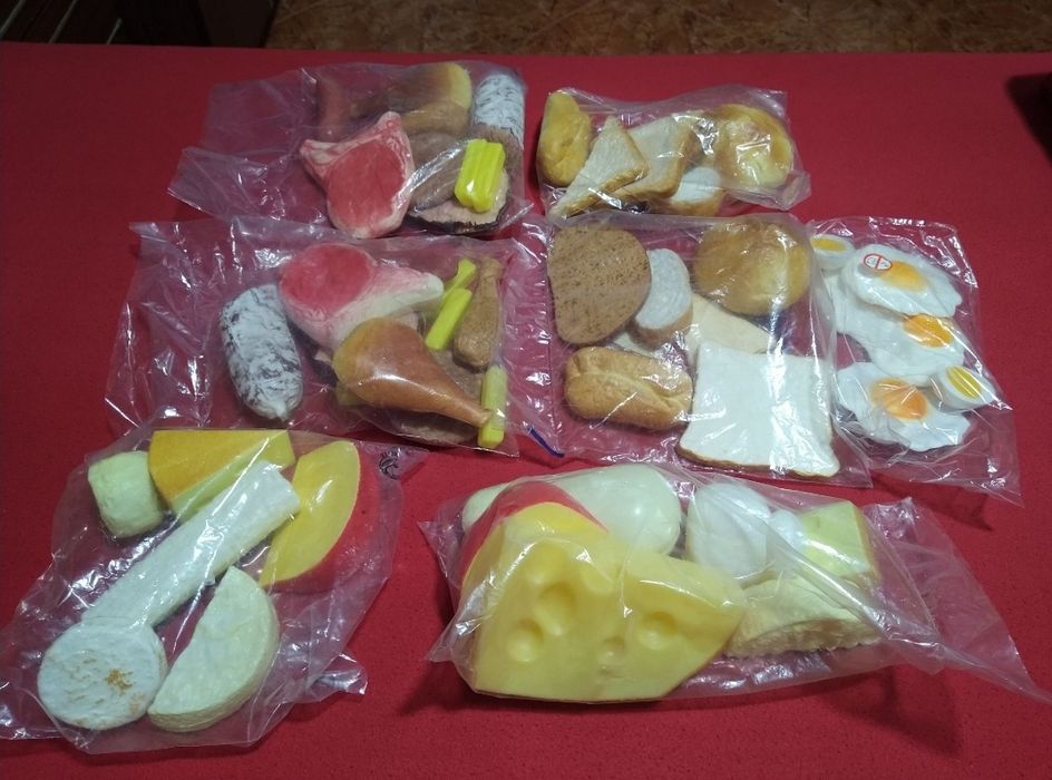 Alimentos para brincar bebé crianças ou decoração cozinha restaurante