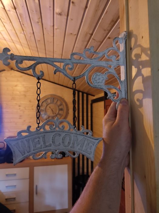 Szyld tabliczka żeliwna Welcom