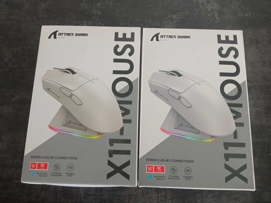 Нові Бездротові ігрові миші Attack Shark X11 PW3311+Гріпси