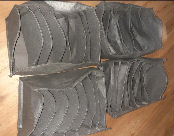 Conjunto de 4 caixas de arrumação