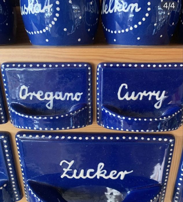 Набор емкостей для специй. Винтаж. Европа