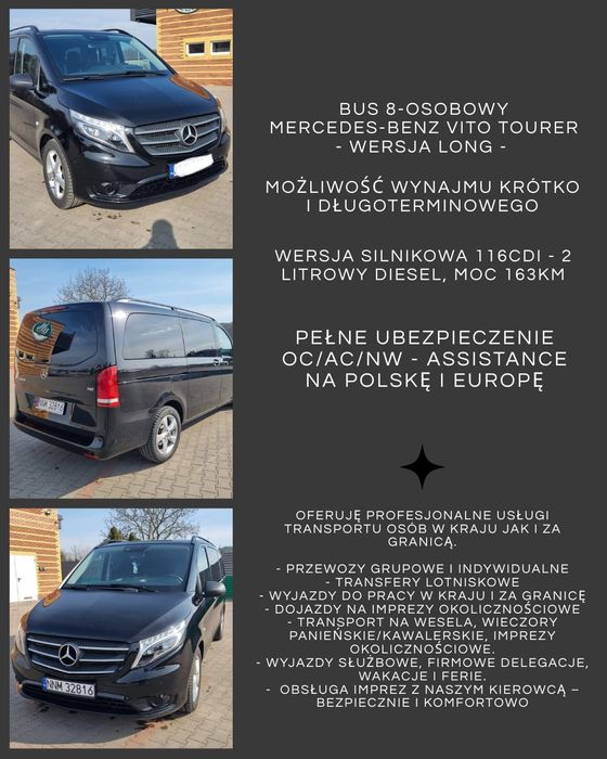 Wynajem Bus 8-osobowy Mercedes-Benz
