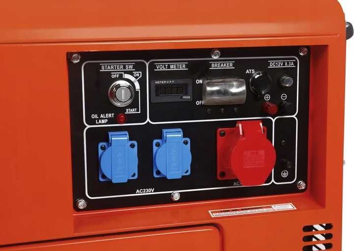 Agregat Prądotwórczy 230V/400V 7kW 16KM Diesel ATS Generator 3Fazowy
