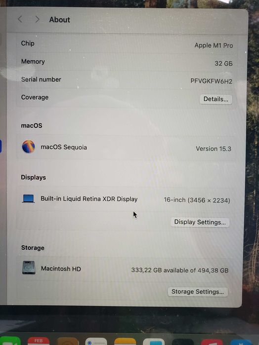 Macbook pro16 a2485 разборка