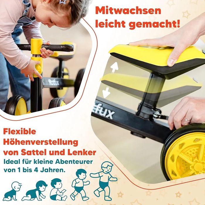 Dziecięcy rowerek biegowy Rotfux od 1 roku