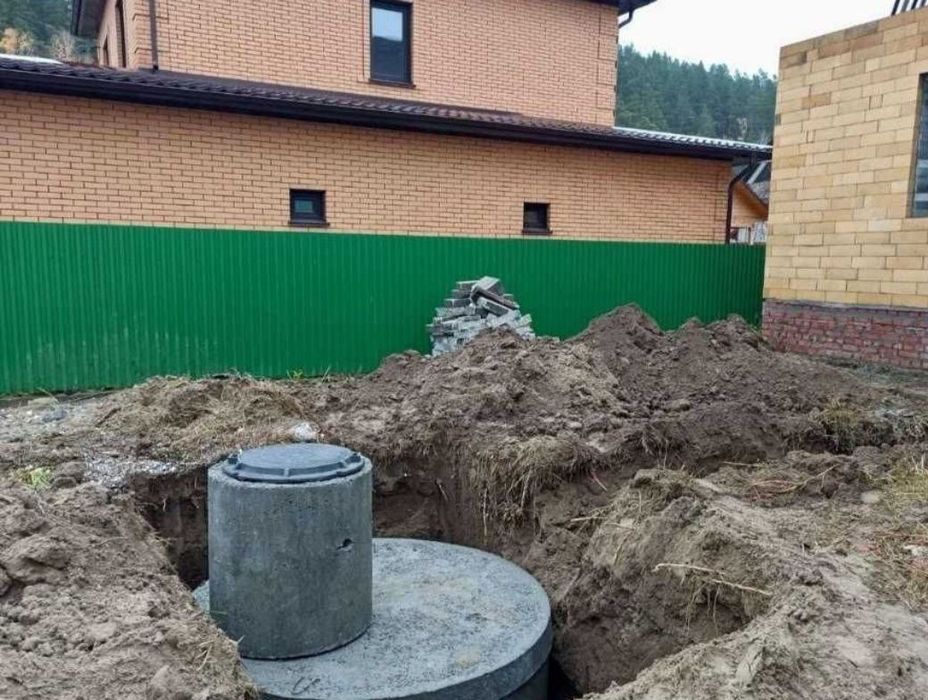 Копаємо септики вигрібні ями бетонні кільця каналізація БК200