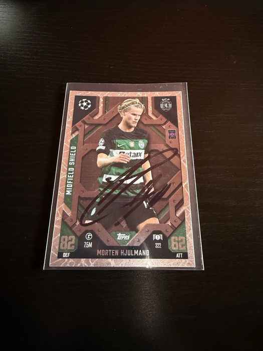 Hjulmand Sporting carta topps assinada