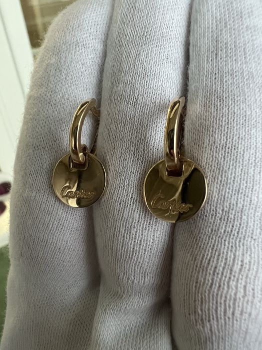 Серьги в стиле cartier
