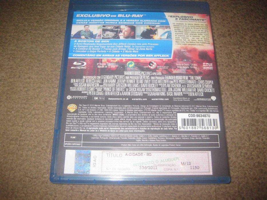 Blu-Ray "A Cidade" com Ben Affleck