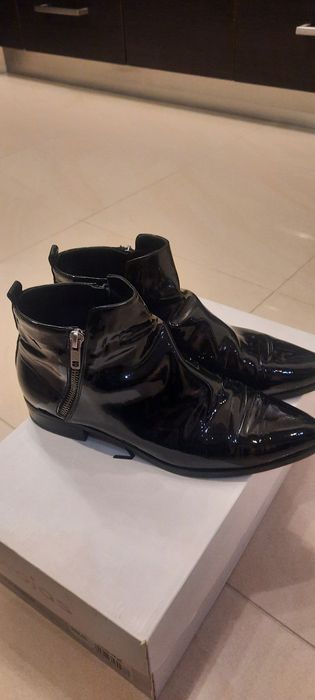 Botki włoskie skórzane
