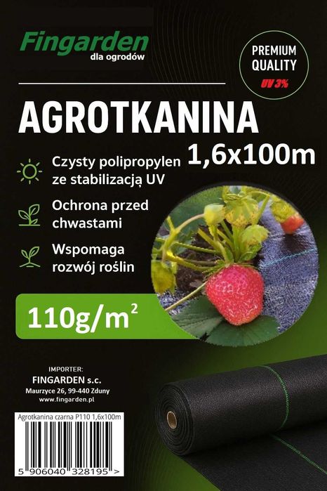 Agrotkanina czarna P110 1,6x100m