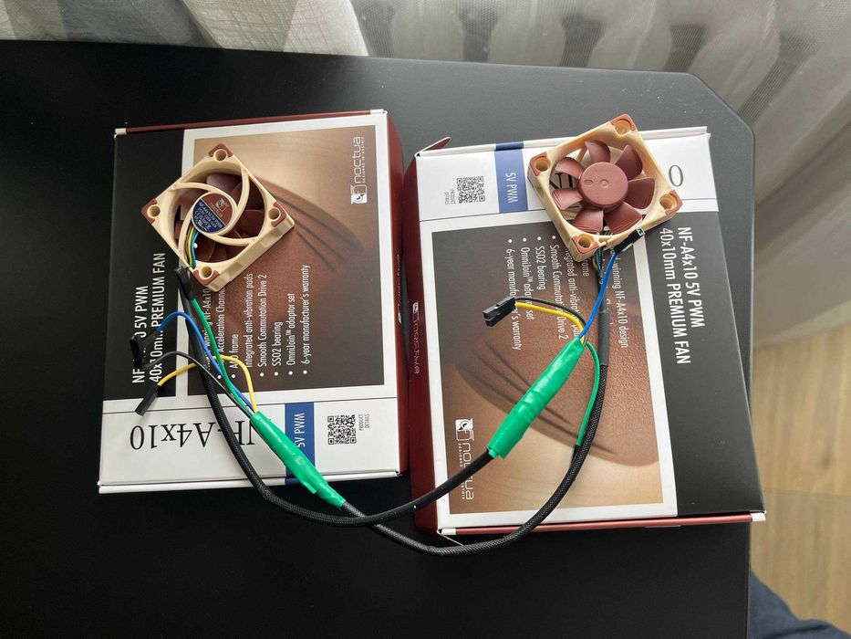 Dwa wentylatory Noctua NF-A4x10 5V PWM 40 mm