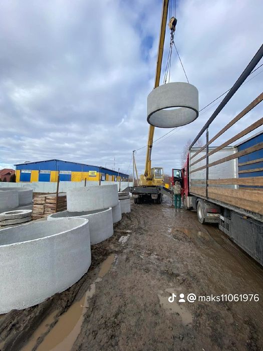Бетонні кільця залізобетонні Бетонные кольца железобетонные