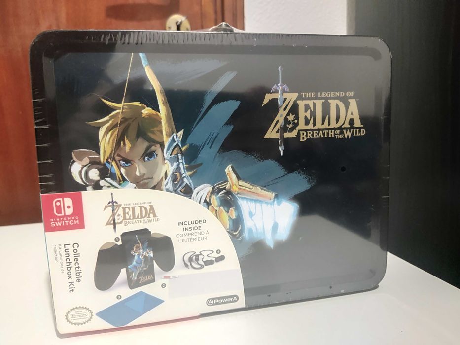 Comando Nintendo Switch Zelda + caixa Zelda + mapa
