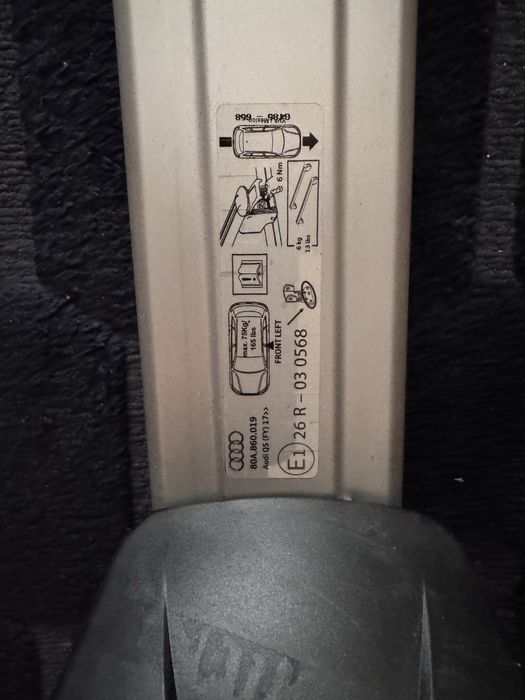 2 barras de tejadilho Audi