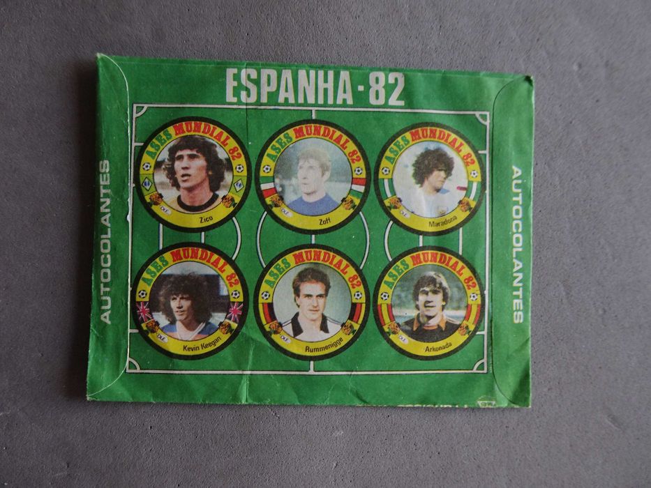 Carteira de cromos fechada Ases Mundial Espanha 82 Futebol