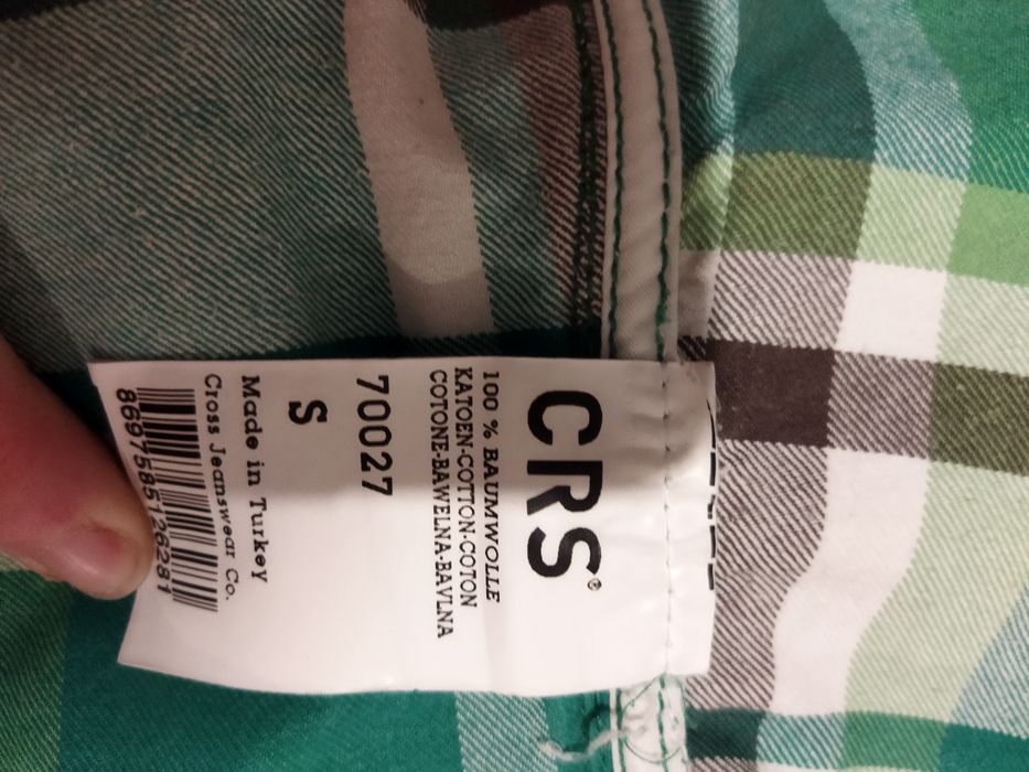 Elegancka koszula w kratę S damska CRS