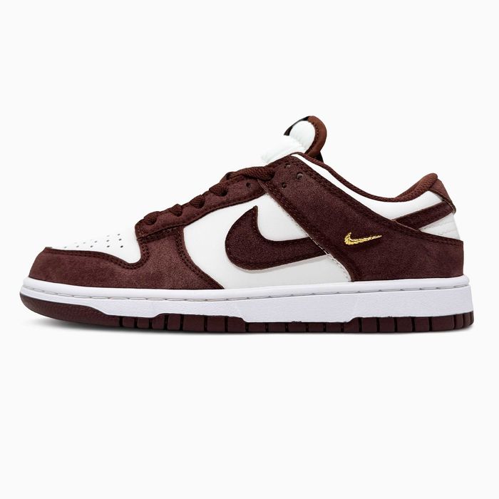 Чоловічі кросівки NIke SB Dunk Low Sail "Red Sepia/Metallic Gold"