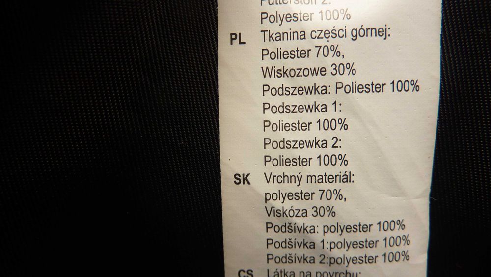 Garnitur Oddji czarny rozmiar 182/92/76