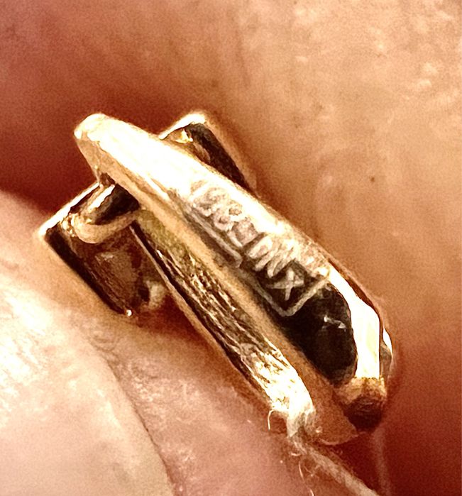 Золотой кулон с брилиантом 585 проба красное золото