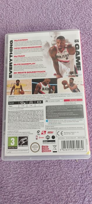 Gra NBA 2k21 na Nintendo switch