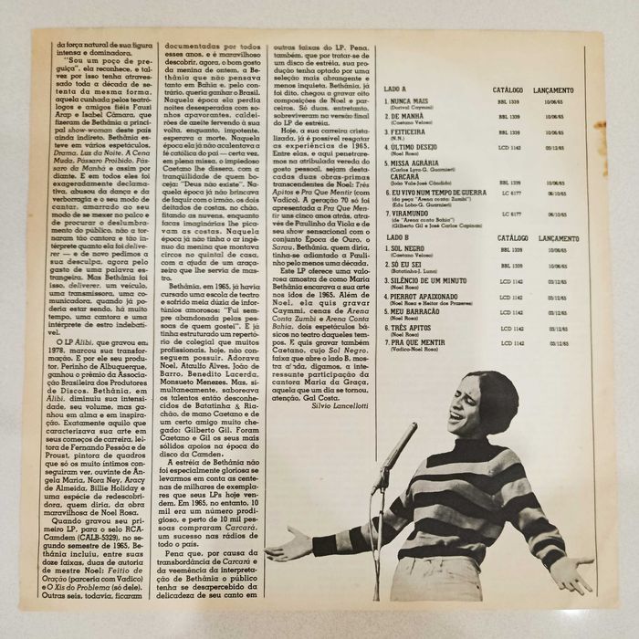 Disco vinil, LP, Maria Bethania