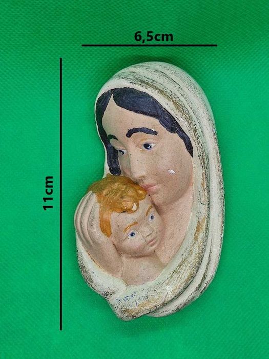 Nossa Senhora e Menino Jesus em gesso