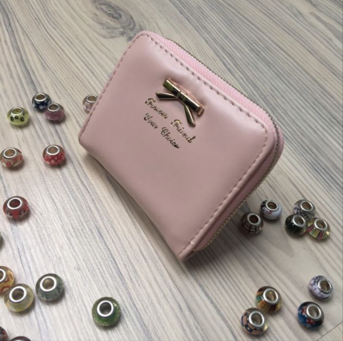 Nowy różowy portfel damski + za darmo 1 używany