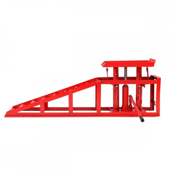 Conjunto 2 Rampas hidráulicas para carro 2 toneladas - elevador ajustável (Artigo Novo)