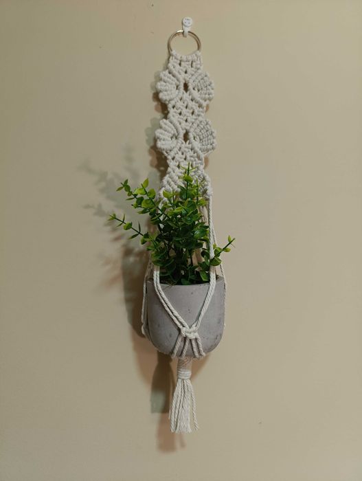 Suporte para Vasos em Macramé