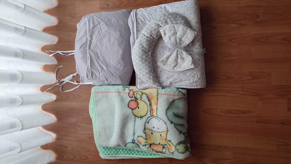 Edredom+cobertor+ proteção de grade