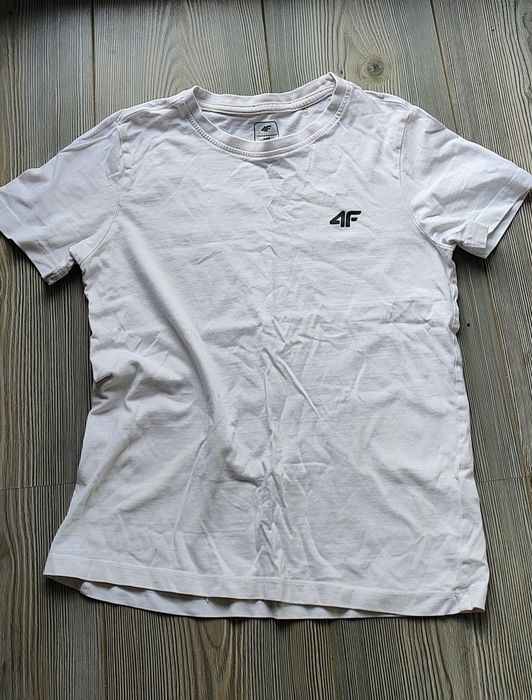 Biały t-shirt 4f