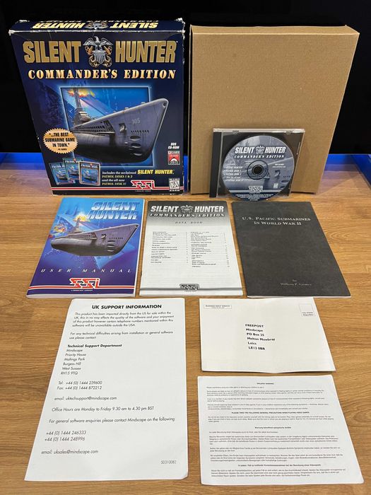 Silent Hunter Commander’s Edition (PC EN 1997) BIG BOX kompl wydanie