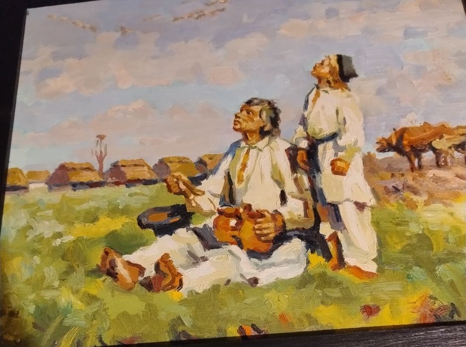 Obraz namalowany farbą olejną