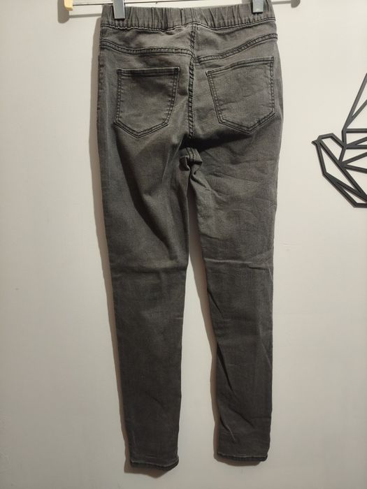 Spodnie jegginsy dziewczęce H&M 140