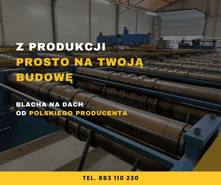 Blacha trapezowa, blachodachówka, panel dachowy na rąbek | Docinanie pod wymiar