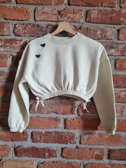 Krótka żółta bluza H&M