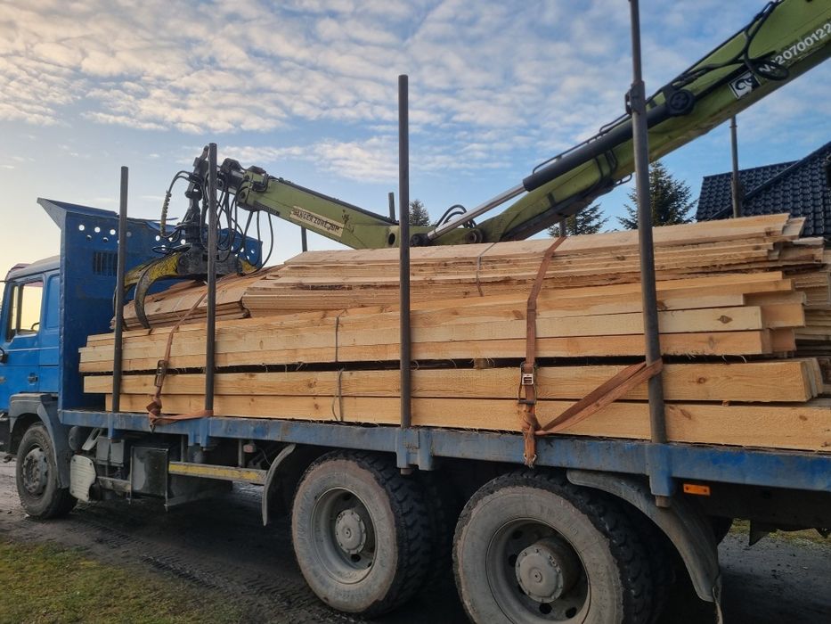 Więźba dachowa, kantówki, łaty, drewno konstrukcyjne