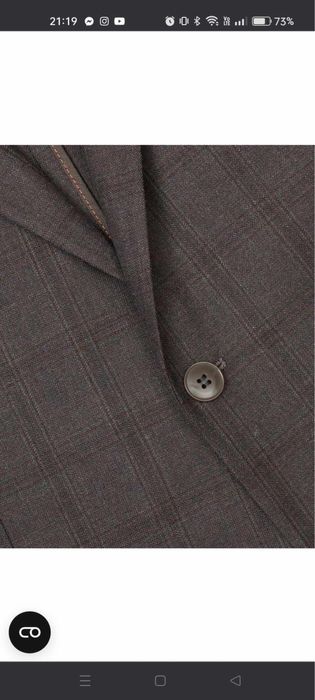 Garnitur BORGIO - Dasa brąz slim fit