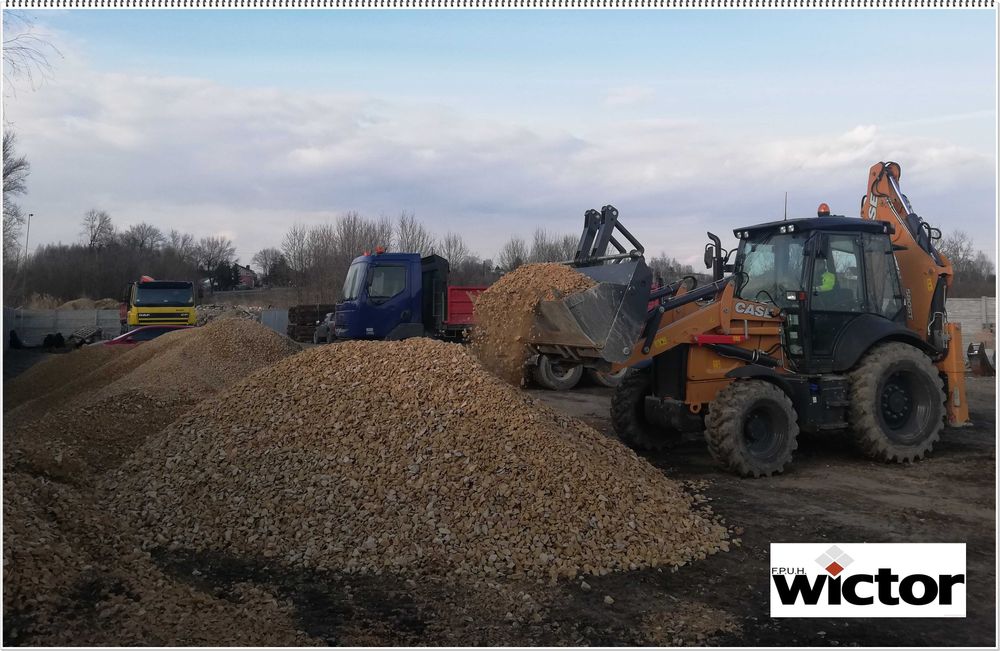 Usługi sprzętem budowlanym Wykopy Utwardzanie terenu