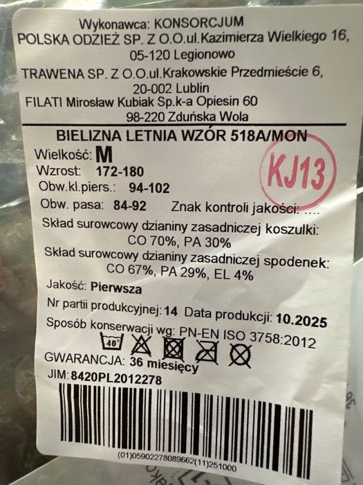 Bielizna letnia krótka 518A/MON