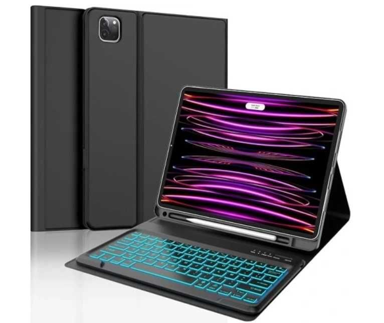 Etui SENGBIRCH z klawiaturą AZERTY do iPada Pro12,9"(6/5/4 gen.)czarne
