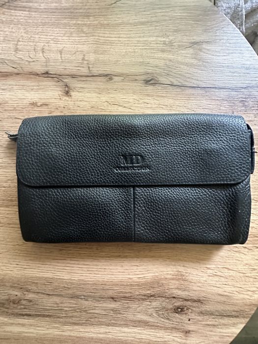 Сумка клач барсетка мужская кожаная