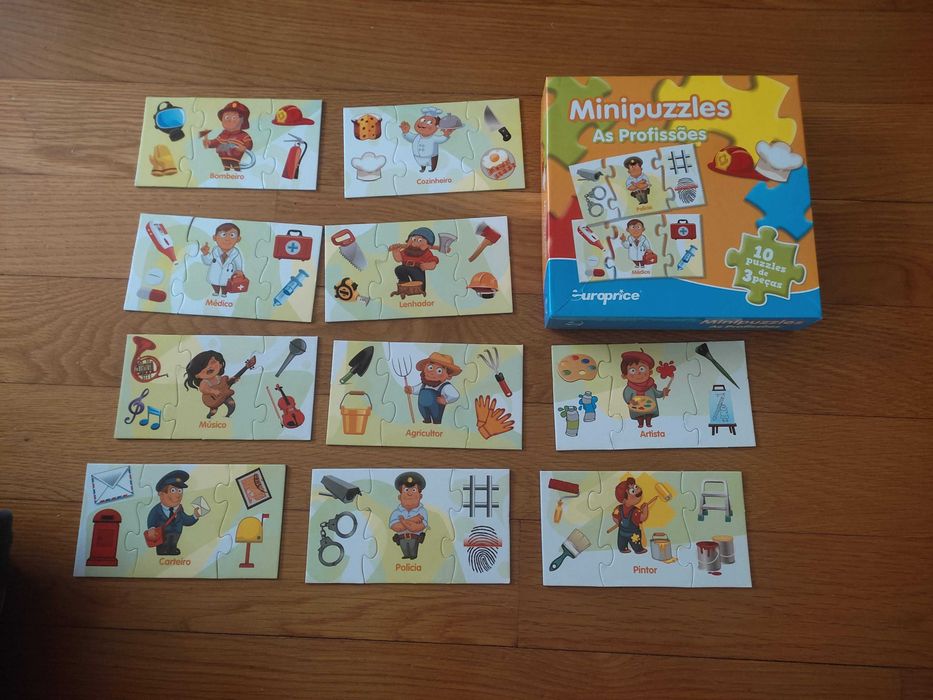 Jogo minipuzzle As profissões