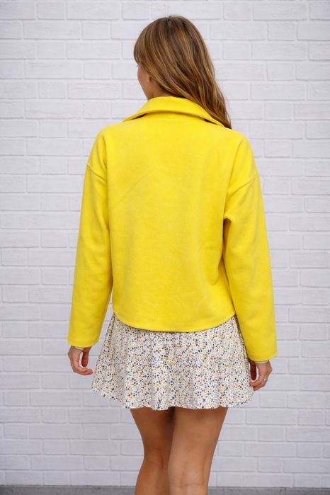 Żółta kurtka L M płaszcz marynarka