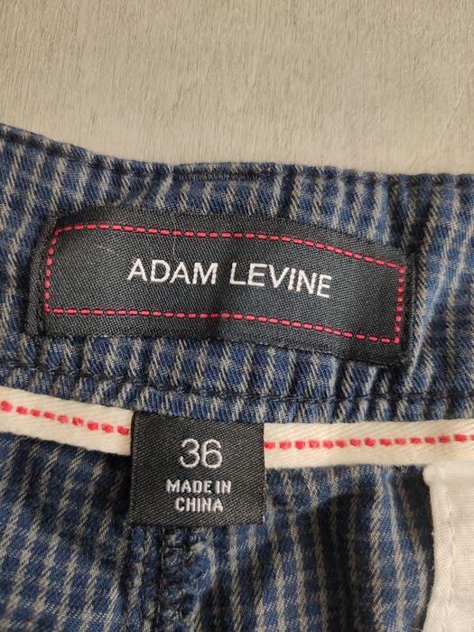 Adam levine casualowe spodenki w kratkę 36