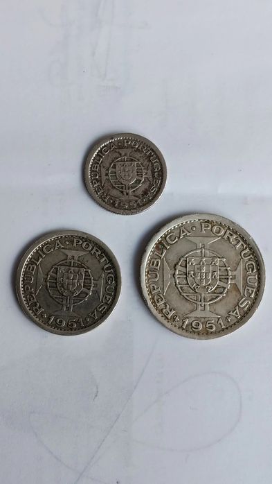 3 moedas prata de S.Tomé e Príncipe